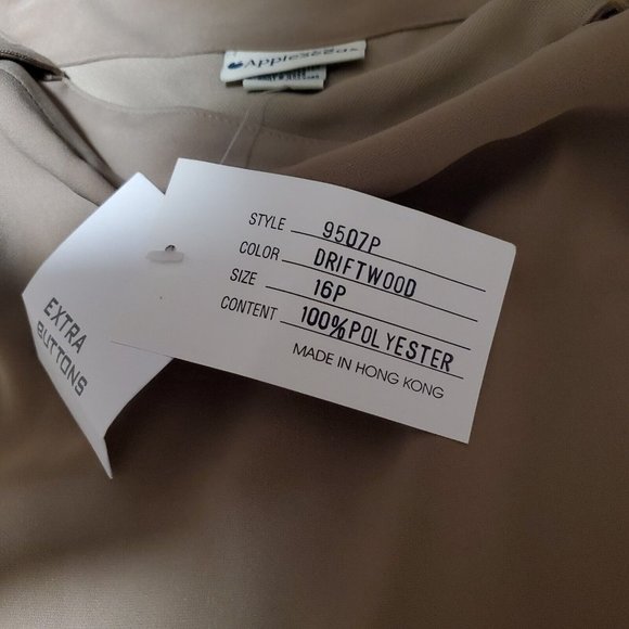 Appleseeds Women's Skirt 16P Green Midi Driftwood Polyester - Picture 5 of 7